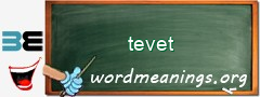 WordMeaning blackboard for tevet